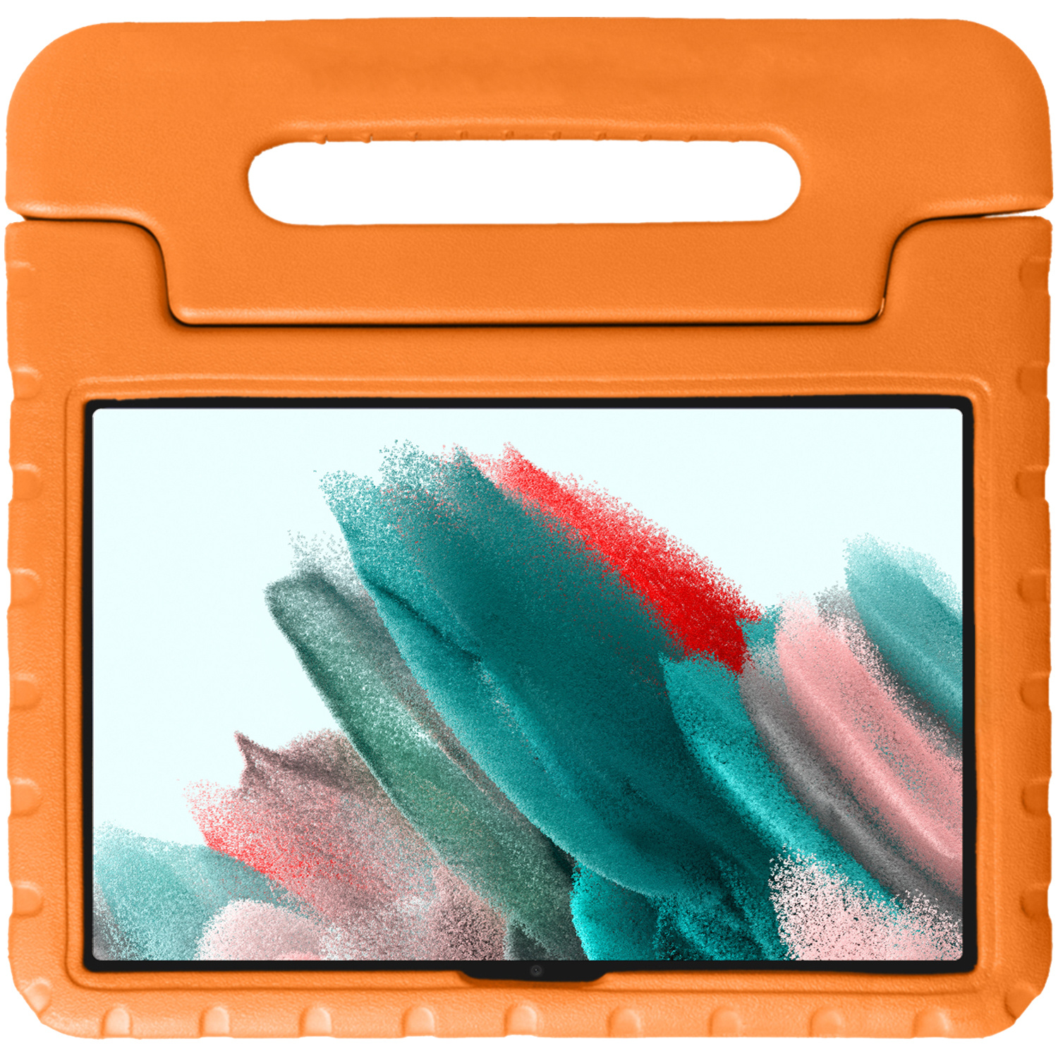 Samsung Tab A8 2021 Kinder Hoes - Kindvriendelijk Samsung Galaxy Tab A8 2021 Hoesje Oranje Kids Case - Tab A8 Cover Oranje