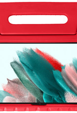 Nomfy Hoes Geschikt voor Samsung Galaxy Tab A8 Hoes Bumper Kindvriendelijk Kids Case Kinderhoes - Hoesje Geschikt voor Samsung Tab A8 Hoesje Shockproof Cover Hoes - Rood