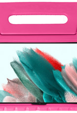 Nomfy Hoes Geschikt voor Samsung Galaxy Tab A8 Hoes Bumper Kindvriendelijk Kids Case Kinderhoes - Hoesje Geschikt voor Samsung Tab A8 Hoesje Shockproof Cover Hoes - Roze