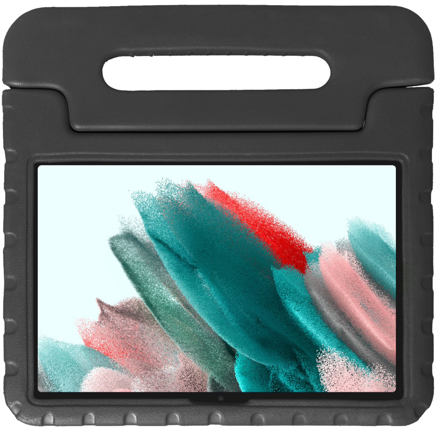 Nomfy Hoes Geschikt voor Samsung Galaxy Tab A8 Hoes Bumper Kindvriendelijk Kids Case Kinderhoes - Hoesje Geschikt voor Samsung Tab A8 Hoesje Shockproof Cover Hoes - Zwart