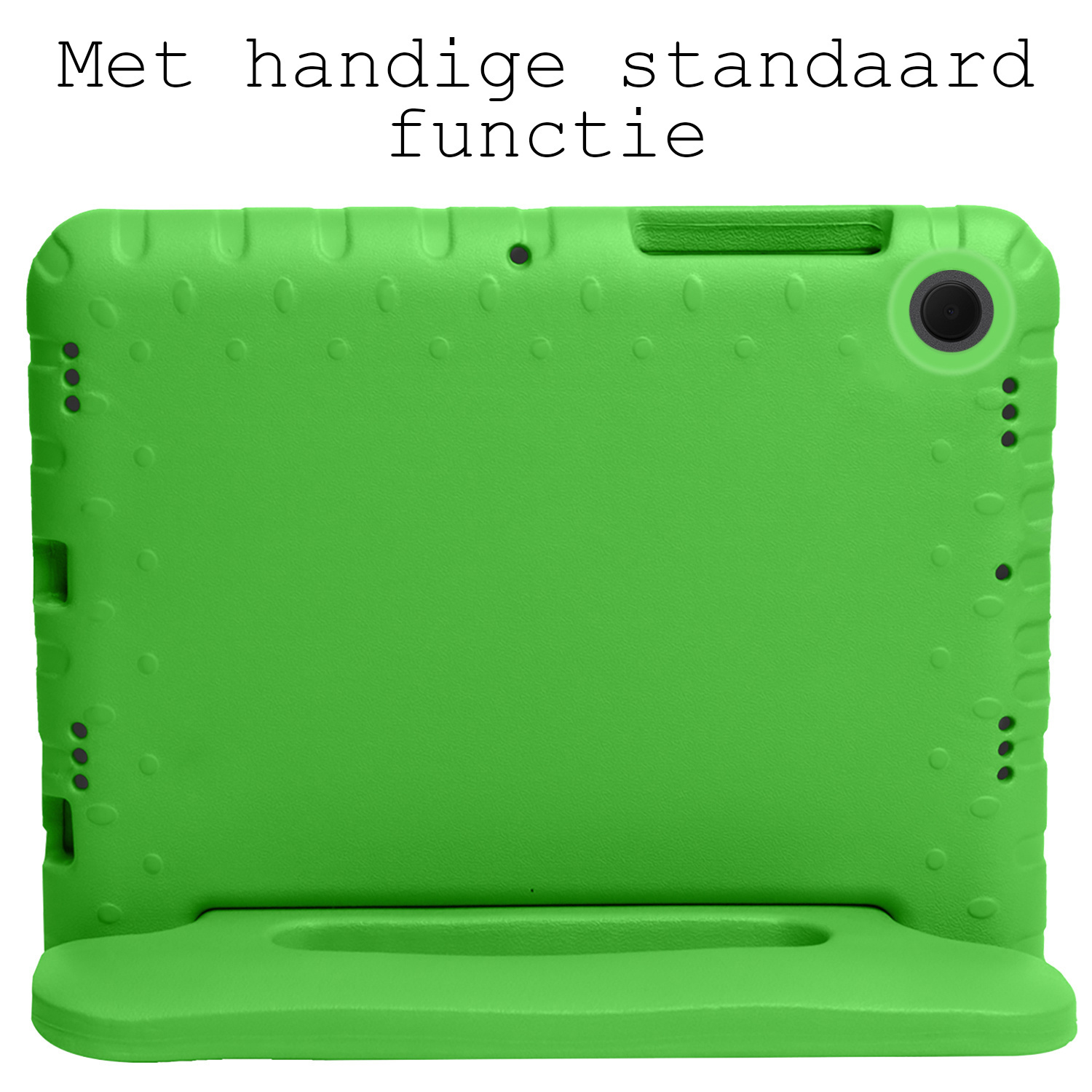 BASEY. Hoesje Geschikt voor Samsung Galaxy Tab A8 Hoesje Kinder Hoes Shockproof Kinderhoes Met Screenprotector - Kindvriendelijk Hoesje Geschikt voor Samsung Tab A8 Hoes Kids Case - Groen