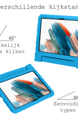 BASEY. Hoesje Geschikt voor Samsung Galaxy Tab A8 Hoesje Kinder Hoes Shockproof Kinderhoes Met Screenprotector - Kindvriendelijk Hoesje Geschikt voor Samsung Tab A8 Hoes Kids Case - Blauw
