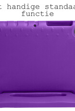 BASEY. Hoesje Geschikt voor Samsung Galaxy Tab A8 Hoesje Kinder Hoes Shockproof Kinderhoes Met Screenprotector - Kindvriendelijk Hoesje Geschikt voor Samsung Tab A8 Hoes Kids Case - Paars