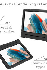 BASEY. Hoesje Geschikt voor Samsung Galaxy Tab A8 Hoesje Kinder Hoes Shockproof Kinderhoes Met Screenprotector - Kindvriendelijk Hoesje Geschikt voor Samsung Tab A8 Hoes Kids Case - Zwart