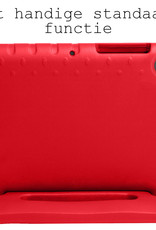 BASEY. Hoesje Geschikt voor Samsung Galaxy Tab A8 Hoesje Kinder Hoes Shockproof Kinderhoes Met 2x Screenprotector - Kindvriendelijk Hoesje Geschikt voor Samsung Tab A8 Hoes Kids Case - Rood