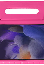 NoXx Hoesje Geschikt voor Samsung Galaxy Tab A8 Hoesje Kinderhoes Shockproof Hoes Kids Case Met Screenprotector - Roze