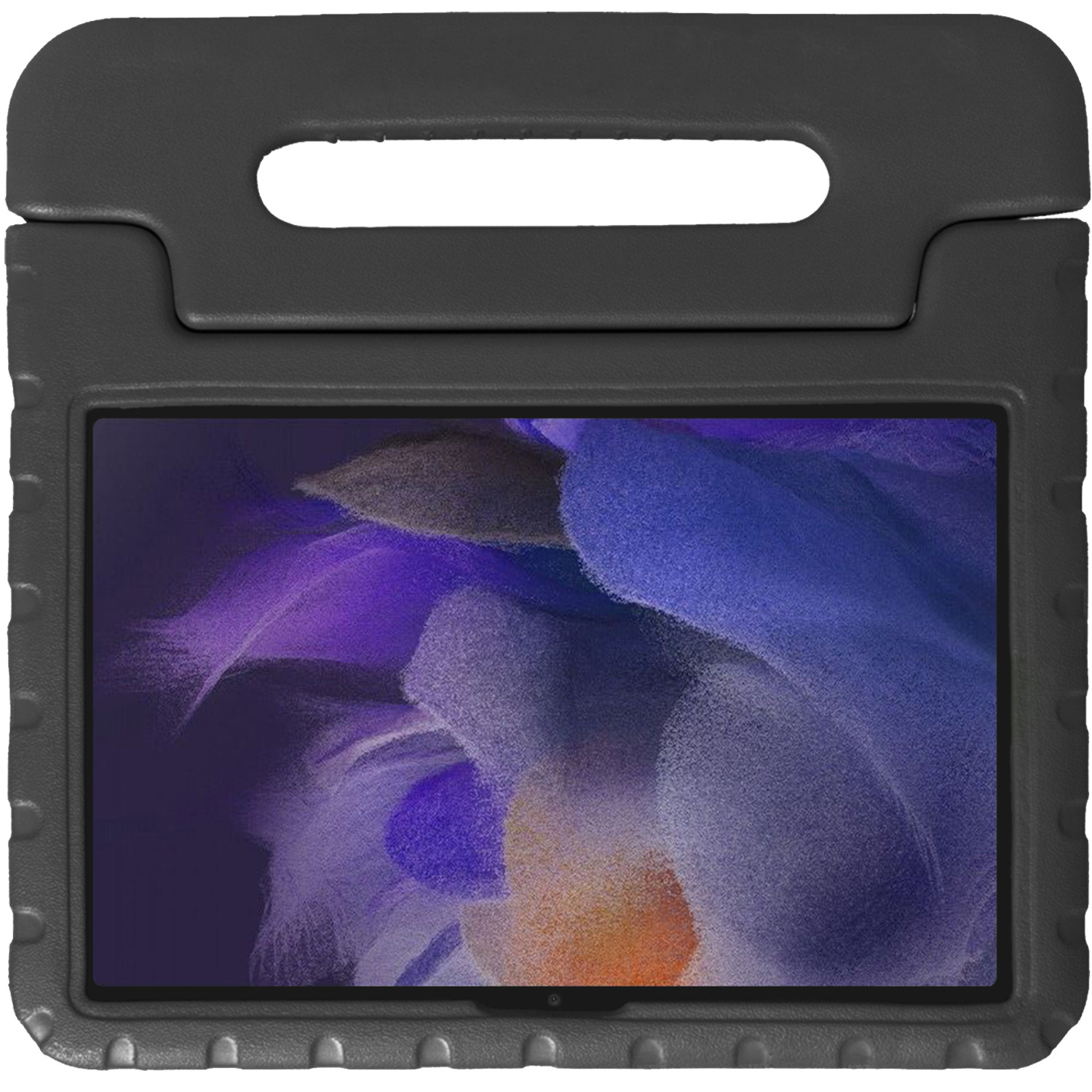 NoXx Hoesje Geschikt voor Samsung Galaxy Tab A8 Hoesje Kinderhoes Shockproof Hoes Kids Case Met Screenprotector - Zwart