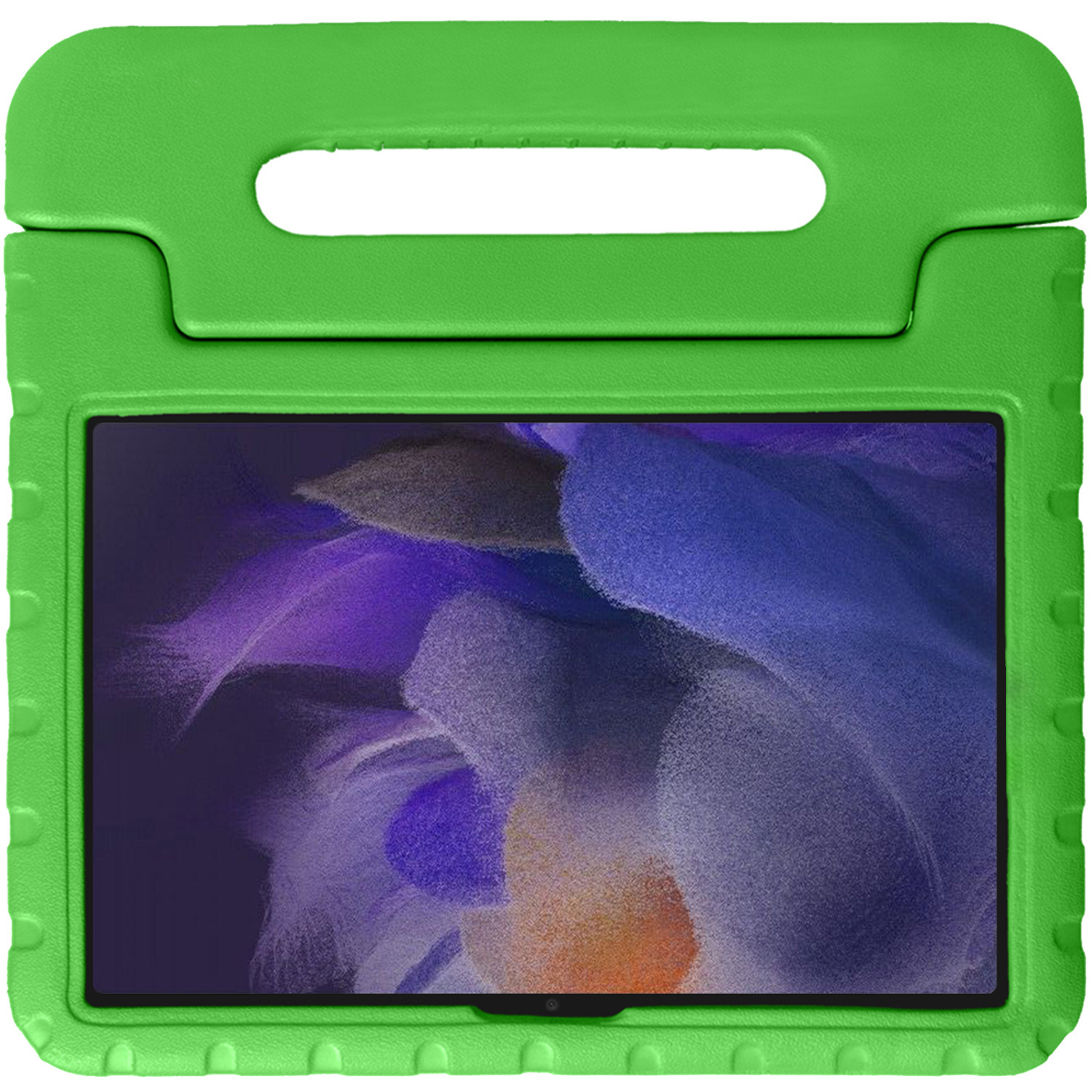 NoXx Hoesje Geschikt voor Samsung Galaxy Tab A8 Hoesje Kinderhoes Shockproof Hoes Kids Case Met 2x Screenprotector - Groen