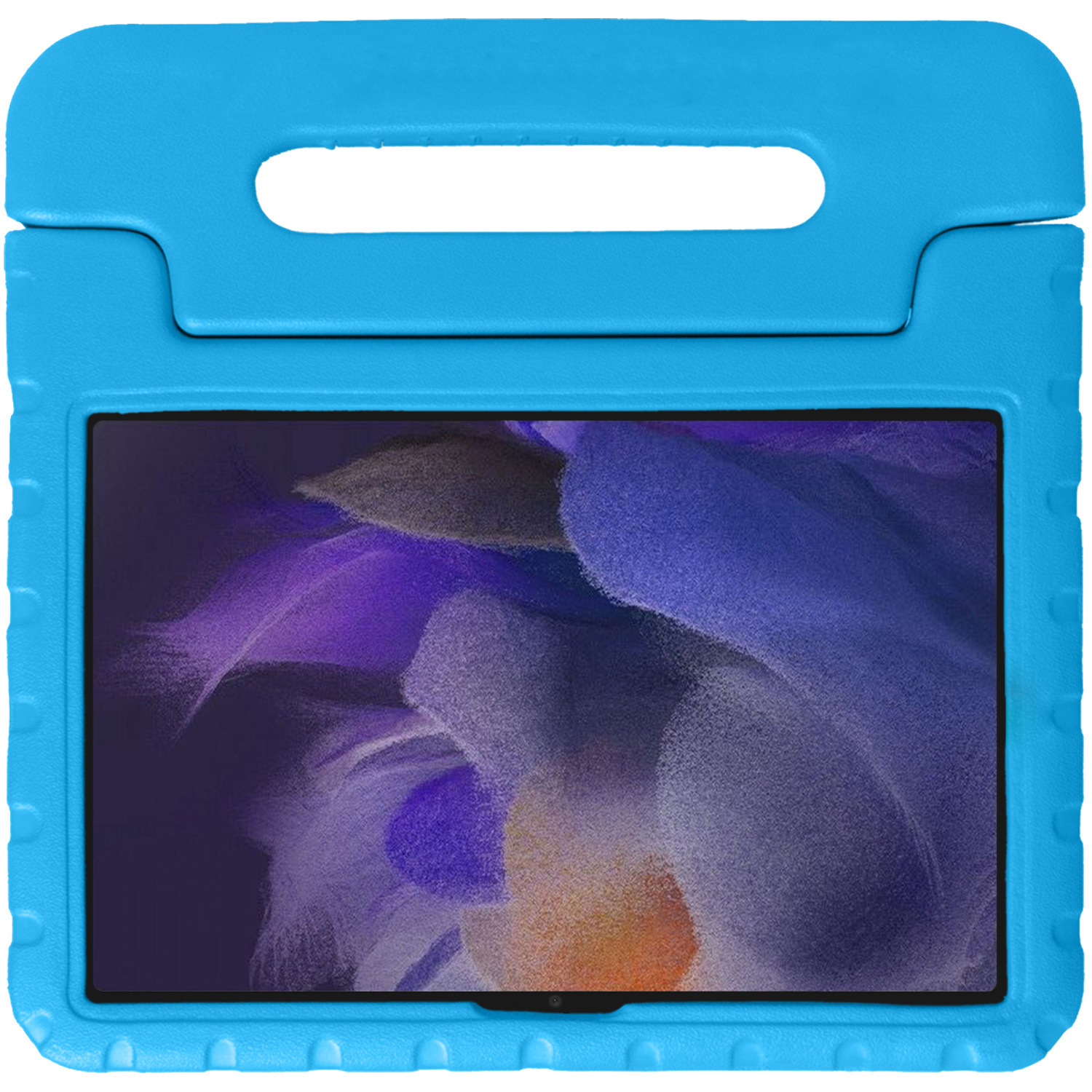 NoXx Hoesje Geschikt voor Samsung Galaxy Tab A8 Hoesje Kinderhoes Shockproof Hoes Kids Case Met 2x Screenprotector - Blauw