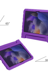 Samsung Galaxy Tab A8 Kinder Hoes Kids Case Met 2 Stuks Samsung Tab A8 Screenprotector Glas - Paars