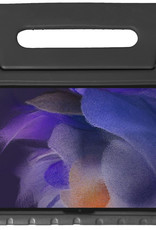 NoXx Hoesje Geschikt voor Samsung Galaxy Tab A8 Hoesje Kinderhoes Shockproof Hoes Kids Case Met 2x Screenprotector - Zwart