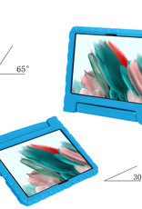 Nomfy Hoes Geschikt voor Samsung Galaxy Tab A8 Hoes Bumper Kindvriendelijk Kids Case Kinderhoes Met Screenprotector - Hoesje Geschikt voor Samsung Tab A8 Hoesje Shockproof Cover Hoes - Blauw
