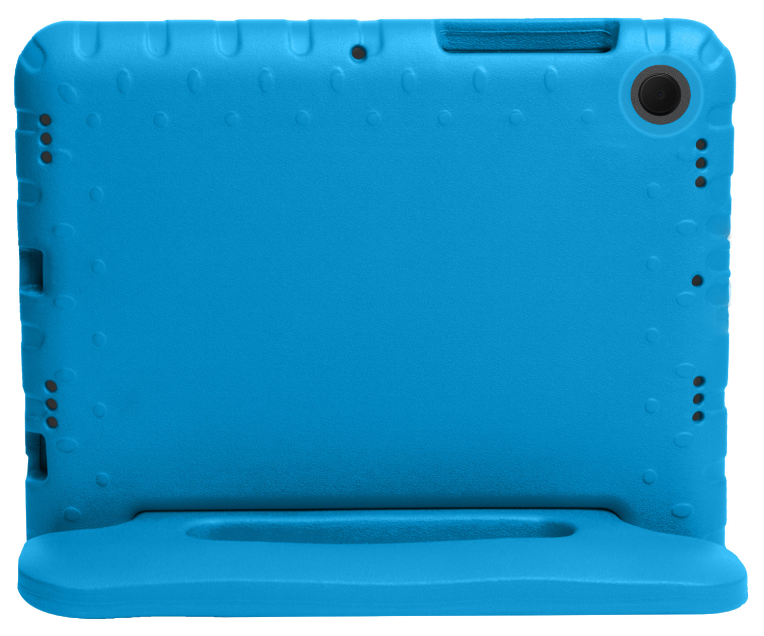 Nomfy Hoes Geschikt voor Samsung Galaxy Tab A8 Hoes Bumper Kindvriendelijk Kids Case Kinderhoes Met Screenprotector - Hoesje Geschikt voor Samsung Tab A8 Hoesje Shockproof Cover Hoes - Blauw