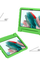 Nomfy Hoes Geschikt voor Samsung Galaxy Tab A8 Hoes Bumper Kindvriendelijk Kids Case Kinderhoes Met 2x Screenprotector - Hoesje Geschikt voor Samsung Tab A8 Hoesje Shockproof Cover Hoes - Groen