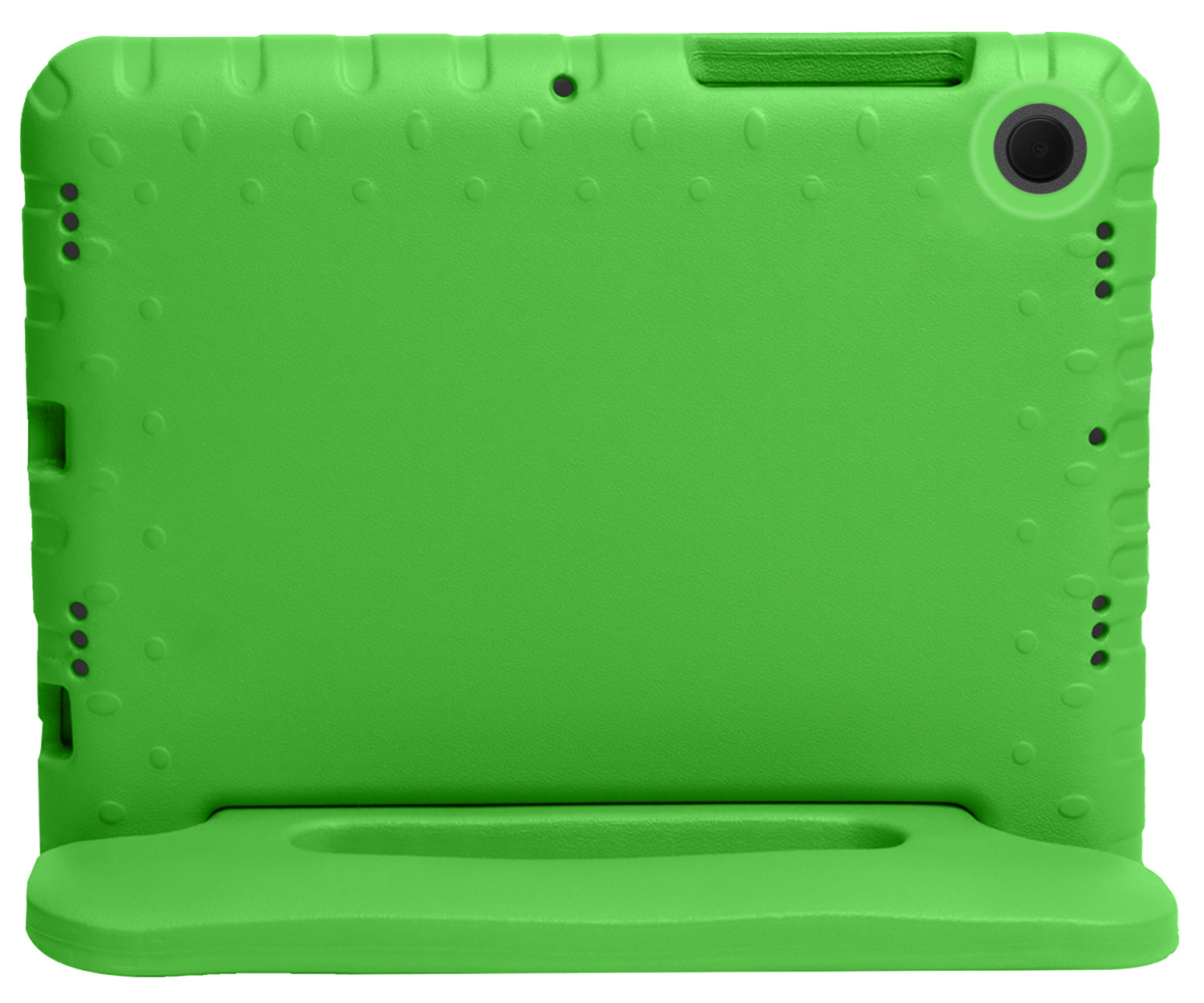 Nomfy Hoes Geschikt voor Samsung Galaxy Tab A8 Hoes Bumper Kindvriendelijk Kids Case Kinderhoes Met 2x Screenprotector - Hoesje Geschikt voor Samsung Tab A8 Hoesje Shockproof Cover Hoes - Groen