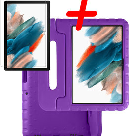 BASEY. BASEY. Samsung Galaxy Tab A8 2021 Kinderhoes Met Screenprotector - Paars