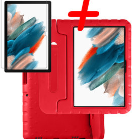 BASEY. BASEY. Samsung Galaxy Tab A8 2021 Kinderhoes Met Screenprotector - Rood