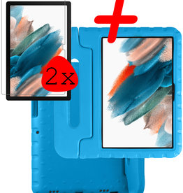 BASEY. BASEY. Samsung Galaxy Tab A8 2021 Kinderhoes Met 2x Screenprotector - Blauw