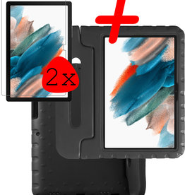 BASEY. BASEY. Samsung Galaxy Tab A8 2021 Kinderhoes Met 2x Screenprotector - Zwart