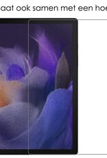 Samsung Galaxy Tab A8 Kinder Hoes Kids Case Met Samsung Tab A8 Screenprotector Glas - Paars