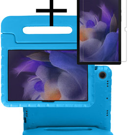 NoXx NoXx Samsung Galaxy Tab A8 2021 Kinderhoes Met Screenprotector - Blauw