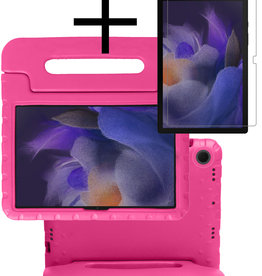 NoXx Samsung Galaxy Tab A8 2021 Kinderhoes Met Screenprotector - Roze