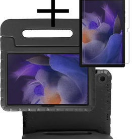 NoXx Samsung Galaxy Tab A8 2021 Kinderhoes Met Screenprotector - Zwart