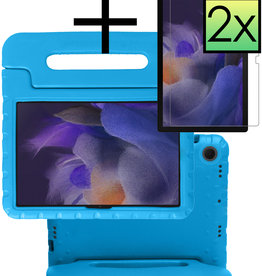 NoXx NoXx Samsung Galaxy Tab A8 2021 Kinderhoes Met 2x Screenprotector - Blauw