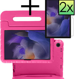 NoXx NoXx Samsung Galaxy Tab A8 2021 Kinderhoes Met 2x Screenprotector - Roze