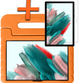 Nomfy Samsung Galaxy Tab A8 2021 Kinderhoes Met Screenprotector - Oranje