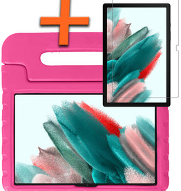 Nomfy Samsung Galaxy Tab A8 2021 Kinderhoes Met Screenprotector - Roze