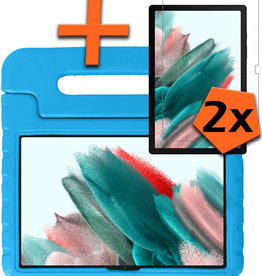 Nomfy Nomfy Samsung Galaxy Tab A8 2021 Kinderhoes Met 2x Screenprotector - Blauw