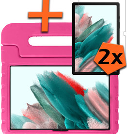 Nomfy Nomfy Samsung Galaxy Tab A8 2021 Kinderhoes Met 2x Screenprotector - Roze