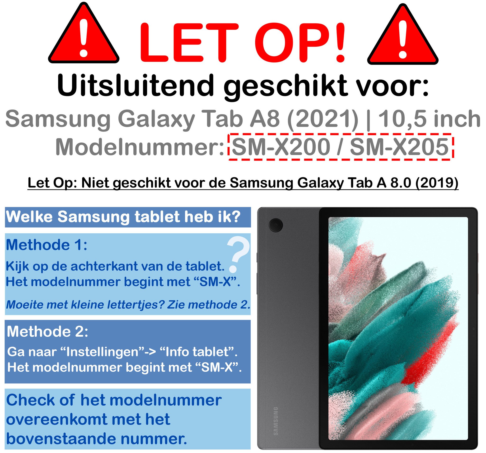 Samsung Galaxy Tab A8 Hoes Kids Case Zwart Met 2x Screenprotector Beschermglas - Samsung Tab A8 Kinderhoes Cover Zwart