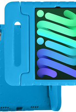 BASEY. Hoesje Geschikt voor iPad Mini 6 Hoesje Kinder Hoes Shockproof Kinderhoes - Kindvriendelijk Hoesje Geschikt voor iPad Mini 6 Hoes Kids Case - Blauw