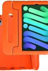 BASEY. Hoesje Geschikt voor iPad Mini 6 Hoesje Kinder Hoes Shockproof Kinderhoes - Kindvriendelijk Hoesje Geschikt voor iPad Mini 6 Hoes Kids Case - Oranje
