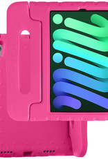 BASEY. Hoesje Geschikt voor iPad Mini 6 Hoesje Kinder Hoes Shockproof Kinderhoes - Kindvriendelijk Hoesje Geschikt voor iPad Mini 6 Hoes Kids Case - Roze