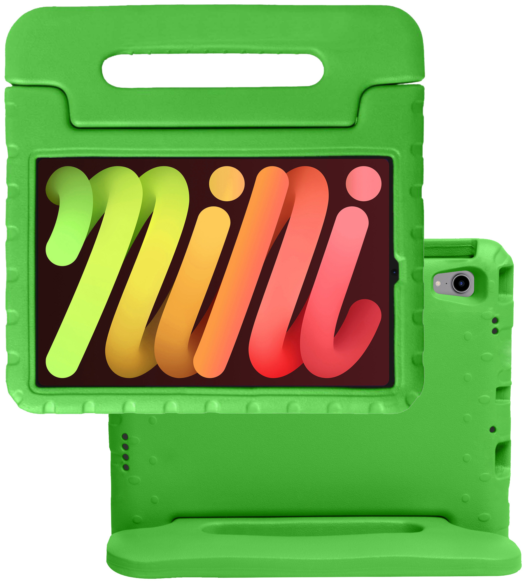 NoXx Hoesje Geschikt voor iPad Mini 6 Hoesje Kinderhoes Shockproof Hoes Kids Case - Groen