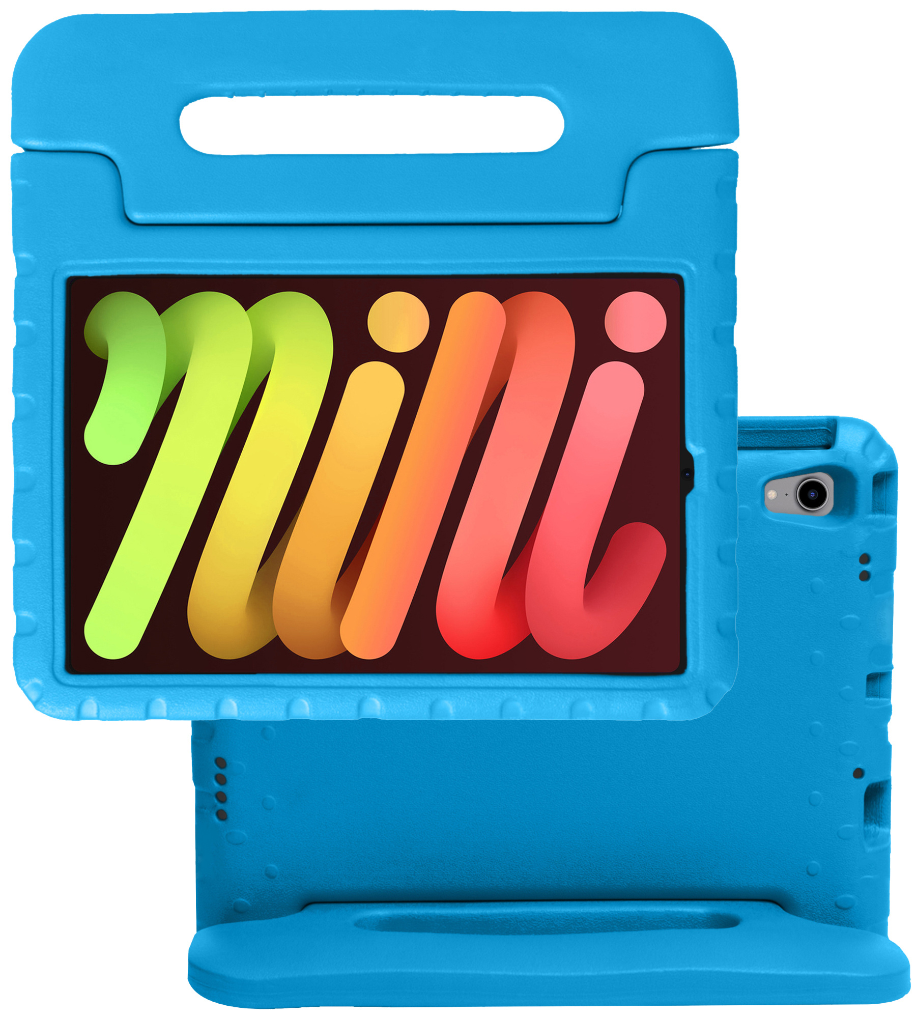 NoXx iPad Mini 6 Hoes Kindvriendelijk Hoesje Kids Proof Case - Blauw