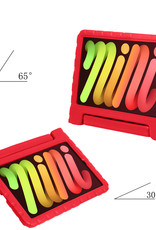 NoXx Hoesje Geschikt voor iPad Mini 6 Hoesje Kinderhoes Shockproof Hoes Kids Case - Rood