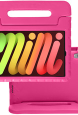 NoXx Hoesje Geschikt voor iPad Mini 6 Hoesje Kinderhoes Shockproof Hoes Kids Case - Roze
