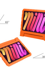 Nomfy Hoes Geschikt voor iPad Mini 6 Hoes Bumper Kindvriendelijk Kids Case Kinderhoes - Hoesje Geschikt voor iPad Mini 6 Hoesje Shockproof Cover Hoes - Oranje