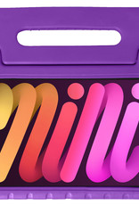 Nomfy Hoes Geschikt voor iPad Mini 6 Hoes Bumper Kindvriendelijk Kids Case Kinderhoes - Hoesje Geschikt voor iPad Mini 6 Hoesje Shockproof Cover Hoes - Paars