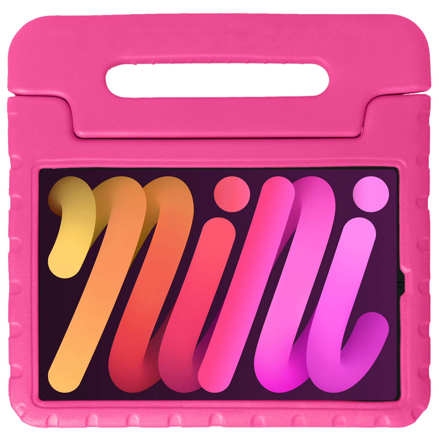 Nomfy iPad Mini 6 Kinder Hoes Kindvriendelijk iPad Mini 6 Hoesje Roze Kids Case - iPad Mini 6 Cover Roze