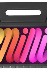 Nomfy Hoes Geschikt voor iPad Mini 6 Hoes Bumper Kindvriendelijk Kids Case Kinderhoes - Hoesje Geschikt voor iPad Mini 6 Hoesje Shockproof Cover Hoes - Zwart