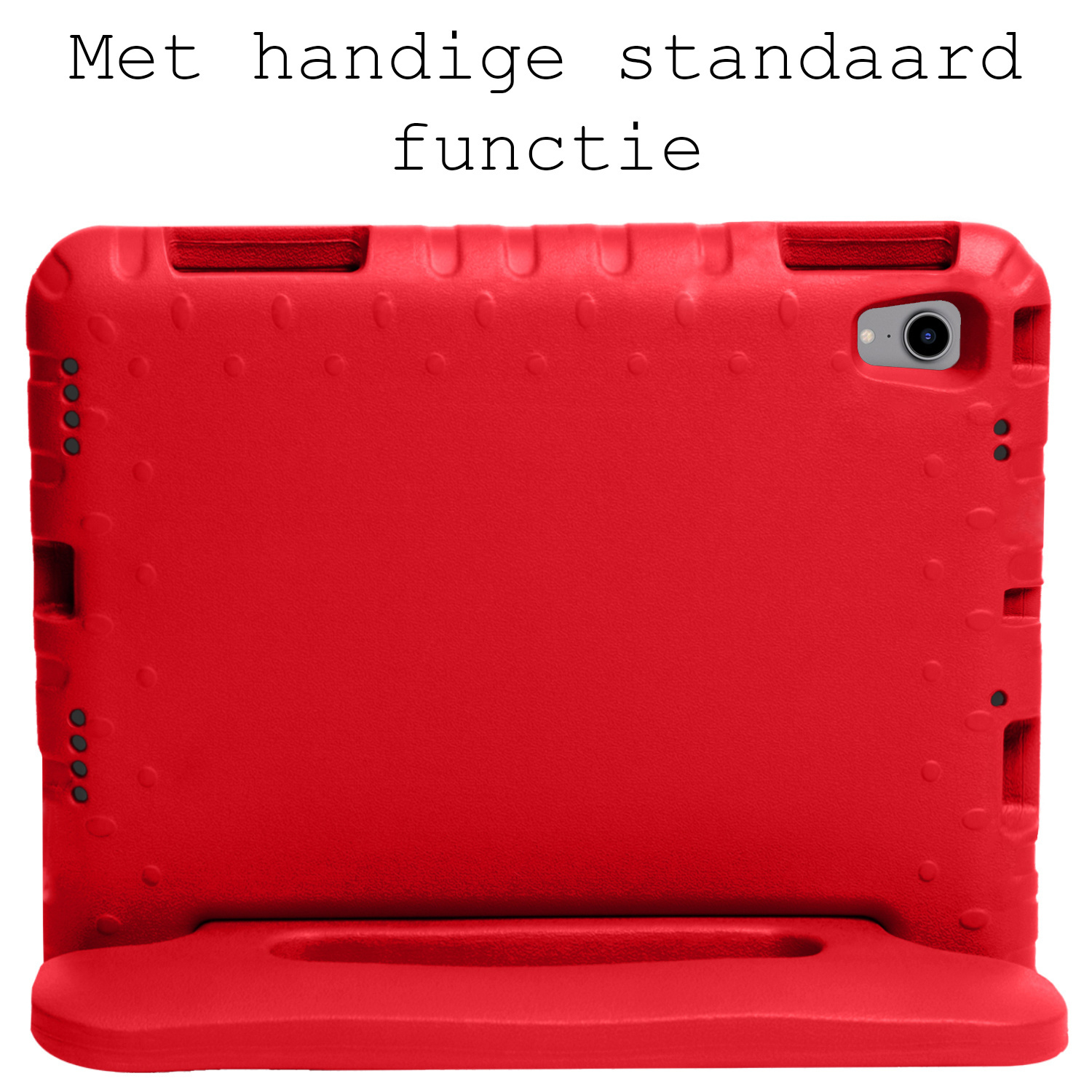 BASEY. Hoesje Geschikt voor iPad Mini 6 Hoesje Kinder Hoes Shockproof Kinderhoes Met Screenprotector - Kindvriendelijk Hoesje Geschikt voor iPad Mini 6 Hoes Kids Case - Rood