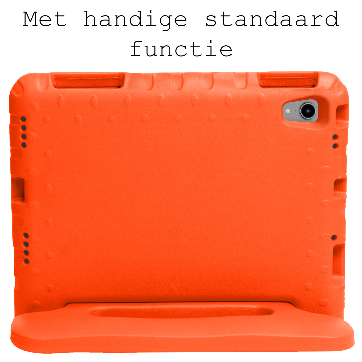 BASEY. Hoesje Geschikt voor iPad Mini 6 Hoesje Kinder Hoes Shockproof Kinderhoes Met 2x Screenprotector - Kindvriendelijk Hoesje Geschikt voor iPad Mini 6 Hoes Kids Case - Oranje