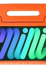 BASEY. Hoesje Geschikt voor iPad Mini 6 Hoesje Kinder Hoes Shockproof Kinderhoes Met 2x Screenprotector - Kindvriendelijk Hoesje Geschikt voor iPad Mini 6 Hoes Kids Case - Oranje