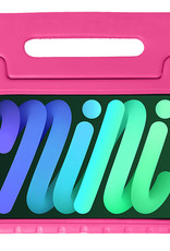 BASEY. Hoesje Geschikt voor iPad Mini 6 Hoesje Kinder Hoes Shockproof Kinderhoes Met 2x Screenprotector - Kindvriendelijk Hoesje Geschikt voor iPad Mini 6 Hoes Kids Case - Roze