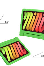 NoXx Hoesje Geschikt voor iPad Mini 6 Hoesje Kinderhoes Shockproof Hoes Kids Case Met 2x Screenprotector - Groen